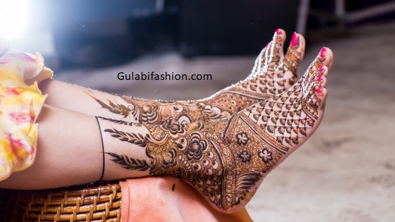 foot mehndi design